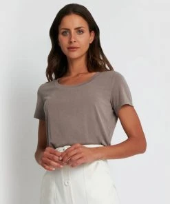 Forcast Hanna Modal Tee Dark Taupe