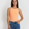 Forcast Caitlin Racer Back Top Pale Apricot