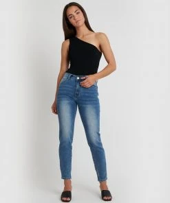Forcast Marissa One Shoulder Knit Top Black -Deals The Style Setters Store http3A2F2Fstatic.theiconic.com .au2Fp2Fforcast 1410 6115341 4