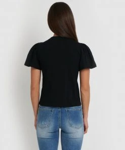 Forcast Cayla Gathered Sleeve Tee Black -Deals The Style Setters Store http3A2F2Fstatic.theiconic.com .au2Fp2Fforcast 1472 0215341 3