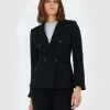 Forcast Davina Double Breasted Blazer Black