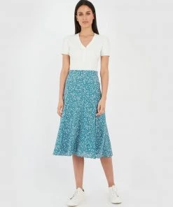 Forcast Marlow Slit Skirt Smoke Blue -Deals The Style Setters Store http3A2F2Fstatic.theiconic.com .au2Fp2Fforcast 1510 4818141 4