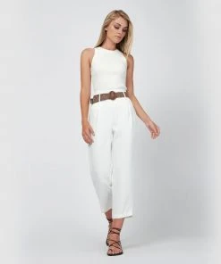 Forcast Mollie 2 Belted Cropped Pants Ivory -Deals The Style Setters Store http3A2F2Fstatic.theiconic.com .au2Fp2Fforcast 1528 4072841 2