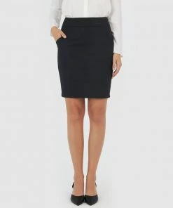 Forcast Sandy Pencil Skirt Black