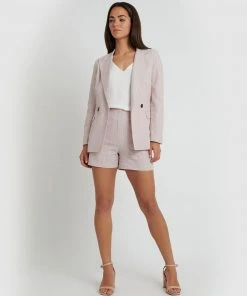 Forcast Katarina Pinstripe Shorts Dusty Pink -Deals The Style Setters Store http3A2F2Fstatic.theiconic.com .au2Fp2Fforcast 1745 8452541 5