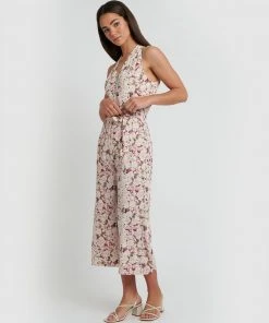 Forcast Roxana Floral Print Jumpsuit Bone -Deals The Style Setters Store http3A2F2Fstatic.theiconic.com .au2Fp2Fforcast 1761 8909541 5