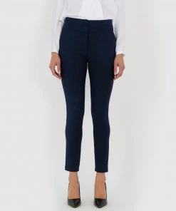 Forcast Myah Double Waistband Pants Navy