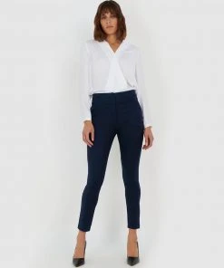 Forcast Myah Double Waistband Pants Navy -Deals The Style Setters Store http3A2F2Fstatic.theiconic.com .au2Fp2Fforcast 1789 5001331 4