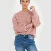 Forcast Olympia Ribbed Sweater Blush