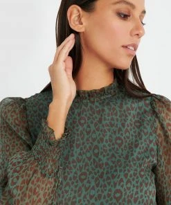Forcast Susie Animal Printed Blouse Sage -Deals The Style Setters Store http3A2F2Fstatic.theiconic.com .au2Fp2Fforcast 1892 8295231 6