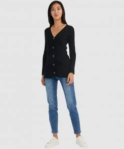 Forcast Betty Slim Cardigan Black -Deals The Style Setters Store http3A2F2Fstatic.theiconic.com .au2Fp2Fforcast 2029 6056621 4