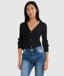 Forcast Betty Slim Cardigan Black -Deals The Style Setters Store http3A2F2Fstatic.theiconic.com .au2Fp2Fforcast 2031 6056621 5