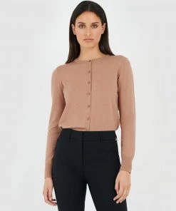 Forcast Joyce Knit Cardigan Camel