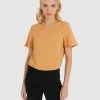 Forcast Rania Short Sleeve Blouse Camel