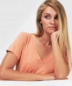 Forcast Lili V Modal Tee Pastel Orange
