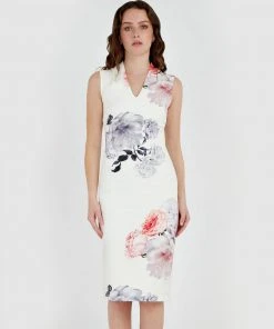 Forcast Jasmin Floral Dress White