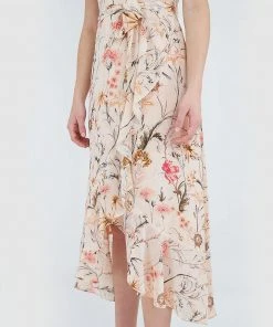 Forcast Elaina Printed Dress Nude -Deals The Style Setters Store http3A2F2Fstatic.theiconic.com .au2Fp2Fforcast 2605 3768241 7