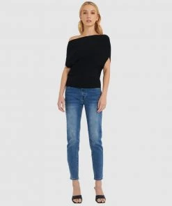 Forcast Regan Boatneck Knit Top Black -Deals The Style Setters Store http3A2F2Fstatic.theiconic.com .au2Fp2Fforcast 2696 2586621 4