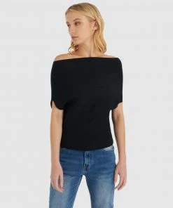 Forcast Regan Boatneck Knit Top Black -Deals The Style Setters Store http3A2F2Fstatic.theiconic.com .au2Fp2Fforcast 2698 2586621 5