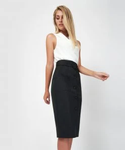 Forcast Erika Button Up Skirt Black -Deals The Style Setters Store http3A2F2Fstatic.theiconic.com .au2Fp2Fforcast 2726 3301051 3