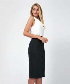 Forcast Erika Button Up Skirt Black -Deals The Style Setters Store http3A2F2Fstatic.theiconic.com .au2Fp2Fforcast 2728 3301051 4