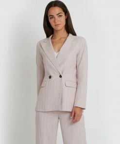 Forcast Katarina Pinstripe Jacket Dusty Pink -Deals The Style Setters Store http3A2F2Fstatic.theiconic.com .au2Fp2Fforcast 2782 7452541 6