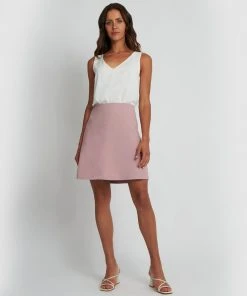 Forcast Kiera A-Line Skirt Pale Mauve -Deals The Style Setters Store http3A2F2Fstatic.theiconic.com .au2Fp2Fforcast 2810 9452541 4