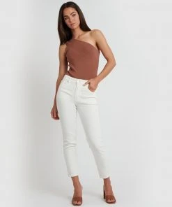 Forcast Marissa One Shoulder Knit Top Rustic Brown -Deals The Style Setters Store http3A2F2Fstatic.theiconic.com .au2Fp2Fforcast 2866 7115341 4