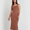 Forcast Marissa Scoop Neck Knit Dress Rustic Brown