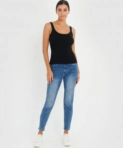 Forcast Tori Ribbed Knit Tank Top Black -Deals The Style Setters Store http3A2F2Fstatic.theiconic.com .au2Fp2Fforcast 2943 6782141 5