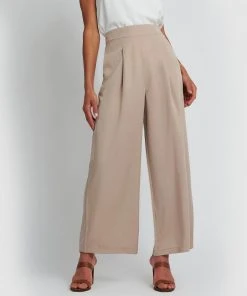 Forcast Paige Wide Leg Pants Hazelnut