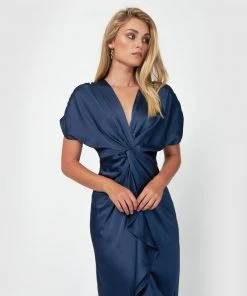 Forcast Farah Twist Front Dress Ink -Deals The Style Setters Store http3A2F2Fstatic.theiconic.com .au2Fp2Fforcast 2976 3787741 3
