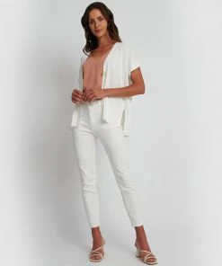 Forcast Theresa Relax Fit Knit Cardigan with Short Sleeve Ivory -Deals The Style Setters Store http3A2F2Fstatic.theiconic.com .au2Fp2Fforcast 3048 9883741 5