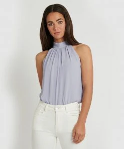 Forcast Elysia Halter Neck Top Misty Lilac