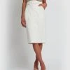 Forcast Erika Button Up Skirt Ivory