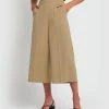 Forcast Calla High Waist Culotte Tan
