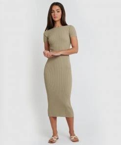 Forcast Jaylene Reversible Knit Dress Light Khaki -Deals The Style Setters Store http3A2F2Fstatic.theiconic.com .au2Fp2Fforcast 3330 3274441 6