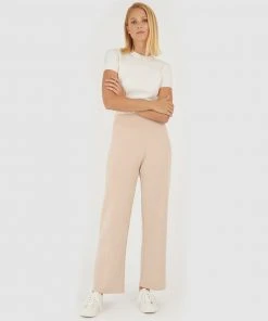 Forcast Lotus Straight Knit Pants Nude -Deals The Style Setters Store http3A2F2Fstatic.theiconic.com .au2Fp2Fforcast 3397 7962821 4