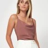 Forcast Safa Bias Cami Top Dark Rose