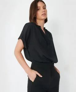 Forcast Hope V-Neck Blouse Black -Deals The Style Setters Store http3A2F2Fstatic.theiconic.com .au2Fp2Fforcast 3644 3665351 5