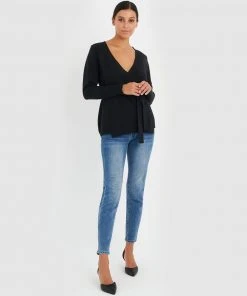 Forcast Jane Tie Waist Cardigan Black -Deals The Style Setters Store http3A2F2Fstatic.theiconic.com .au2Fp2Fforcast 3831 2969131 4