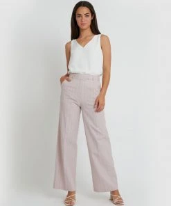 Forcast Katarina Pinstripe Pants Dusty Pink -Deals The Style Setters Store http3A2F2Fstatic.theiconic.com .au2Fp2Fforcast 3832 7799441 5