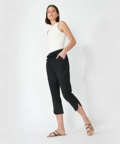 Forcast Jade High- Waisted Cropped Pants Black -Deals The Style Setters Store http3A2F2Fstatic.theiconic.com .au2Fp2Fforcast 3875 6867041 4
