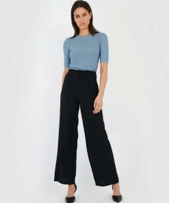 Forcast Marie Puff Sleeve Knit Top Stone Blue -Deals The Style Setters Store http3A2F2Fstatic.theiconic.com .au2Fp2Fforcast 4161 1342241 4