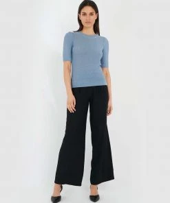 Forcast Marie Puff Sleeve Knit Top Stone Blue -Deals The Style Setters Store http3A2F2Fstatic.theiconic.com .au2Fp2Fforcast 4166 1342241 6