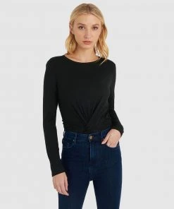 Forcast Xena Twist Front Top Black -Deals The Style Setters Store http3A2F2Fstatic.theiconic.com .au2Fp2Fforcast 4186 8220621 5
