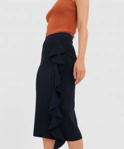 Forcast Demi Ruffle Midi Skirt Black -Deals The Style Setters Store http3A2F2Fstatic.theiconic.com .au2Fp2Fforcast 4213 8356611 3
