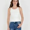Forcast Caitlin Racer Back Top Ivory