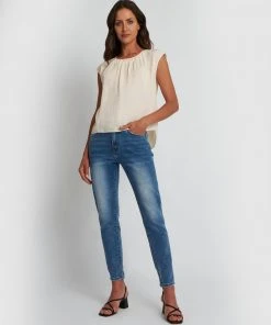 Forcast Jolie Pleat Neck Blouse Cream -Deals The Style Setters Store http3A2F2Fstatic.theiconic.com .au2Fp2Fforcast 4579 9809541 5