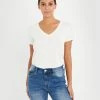 Forcast Lili V Modal Tee Ivory